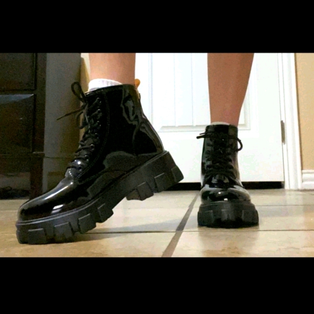 Leather Combat Boots